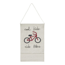 Настінний декор Wall pocket hanger Cool Kids Ride Bikes, 45x70 см, Lorena Canals, HANG-BIKE