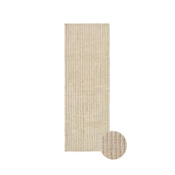 Ковер шерстяной runner Net, 80x230 см, Lorena Canals, WO-BASICS-NATSEA-R