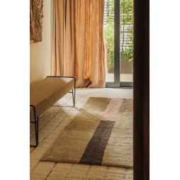 Килим вовняний Chroma Dusty Pink 80 x230 см, Lorena Canals, арт. WO-LINES-MOS-R
