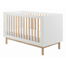 Детская кроватка 140x70 см Pinio Miloo White, трансформер (0-5 лет)