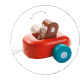 деревянная игрушка Счастливый паровозик PlanToys, арт. 5131