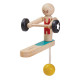 деревянная игрушка Акробат-штангист PlanToys, арт. 5366 | Дерев'яні іграшки PlanToys в Україні