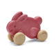 деревянная игрушка Каталка зайчик - розовый PlanToys, арт. 5730 | Дерев'яні іграшки PlanToys в Україні