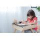 Стол и стул PlanToys (чёрный) – удобная мебель для детей 3-6 лет