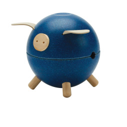 Свинка-скарбничка, синя - Колекція фруктовий сад PlanToys, арт. 8709