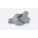 Захисний бортик валик Dots Grey 180 см в дитяче ліжечко, Traumeland (Австрія), арт. T043001