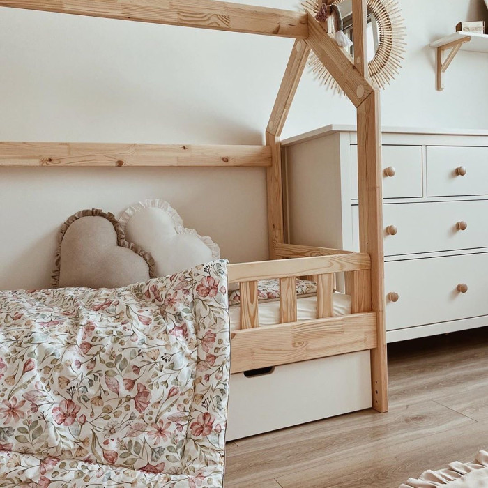 Детская кровать-домик Pinio House Bed 160x70 см, рекомендована для детей от 18 месяцев (кровать Монтессори)