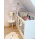 Детская кроватка Pinio Calmo White 140x70 см — трансформер от 0 до 5 лет