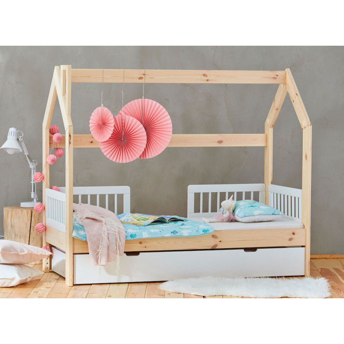 Детская кровать-домик Pinio House Bed 160x70 см, рекомендована для детей от 18 месяцев (кровать Монтессори)