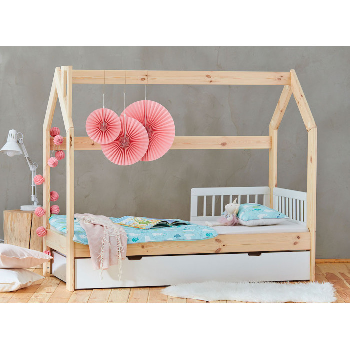 Детская кровать-домик Pinio House Bed 160x70 см, рекомендована для детей от 18 месяцев (кровать Монтессори)