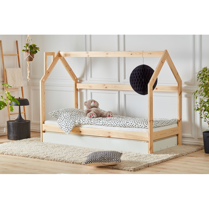 Детская кровать домик Pinio House Bed 200x90 см, рекомендована для детей от 3-х лет (кровать Монтессори)