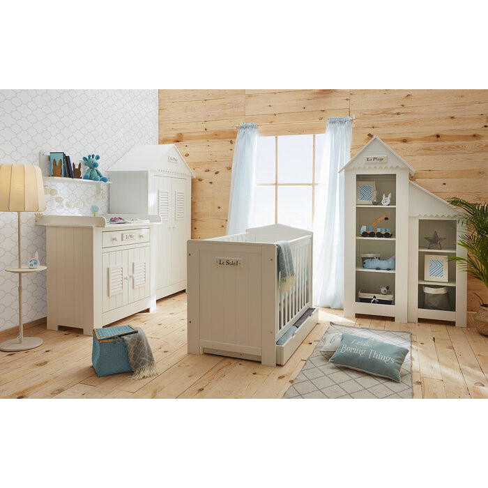 Детская кроватка Pinio Marsylia 120x60 см, для новорожденных, от 0 до 3 лет