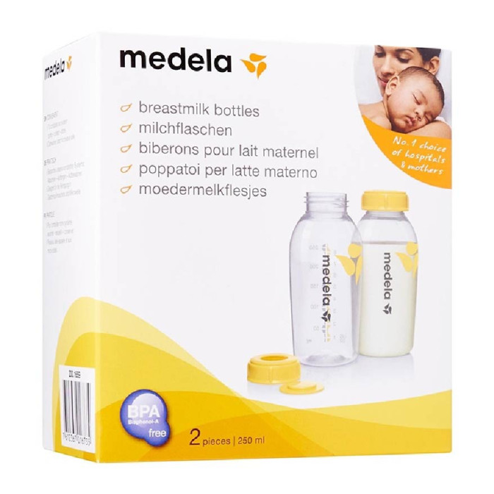 Бутылочка для сбора и хранения грудного молока Medela 250 мл, 2 шт. набор, арт. 200.1659, купить в KIOSK для МАМ, Киев