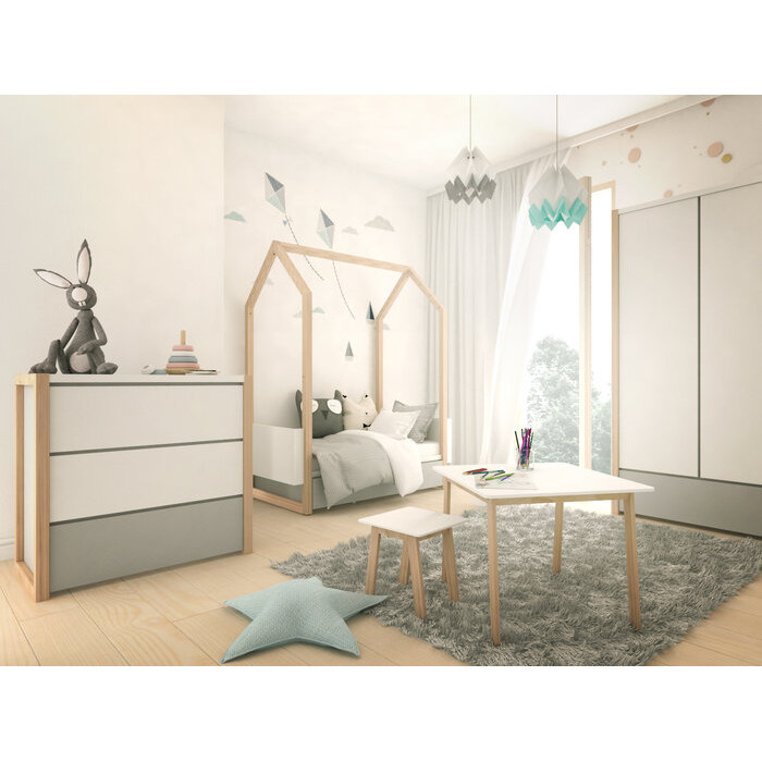 Комплект детской мебели Bellamy Pinette 140х70 для новорожденного, от 0 до 7 лет, со скидкой 7%
