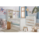 Snap White 140x70 см дитяче ліжечко трансформер