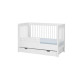 Кроватка Pinio Basic 120x60 см для новорожденного, трансформер, белый, (0-3 года)