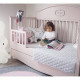 Детская кроватка Bellamy Good Night Flamingo 140х70 см, для новорожденных, трансформер, от 0 до 5 лет
