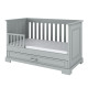 Кроватка Bellamy Ines Grey 140х70 для новорождённого, серый
