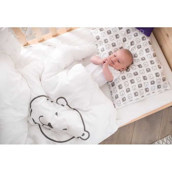 Комплект детского постельного белья Little Bear 100х135 см / 40х60 см, Traumeland (Австрия), для новорожденного, от 0 до 3 лет