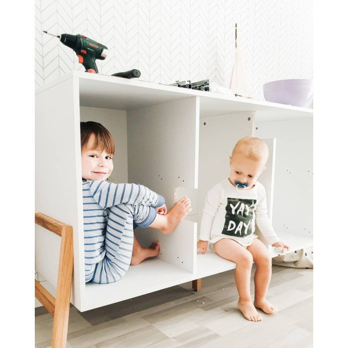 Комод Bellamy Lotta White с 6 ящиками — в детскую комнату, белый