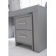 Письмовий стіл Pinio Calmo Grey 150 см — широкий стіл для школярів