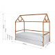 Підліткове ліжко-будиночок Bellamy Lotta White 200x90 см — стиль і комфорт від 5 років