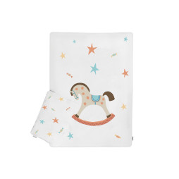Комплект постельного белья в кроватку Rocking Horse Beige Baby, (0-12 месяцев)