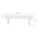 Захисний борт для підліткового ліжка Ines White 200x90 см
