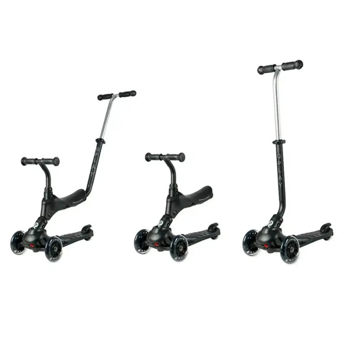 Самокат трехколесный детский Qplay Sema Pro 5 в 1 Black (ST-004SemaProBlack)