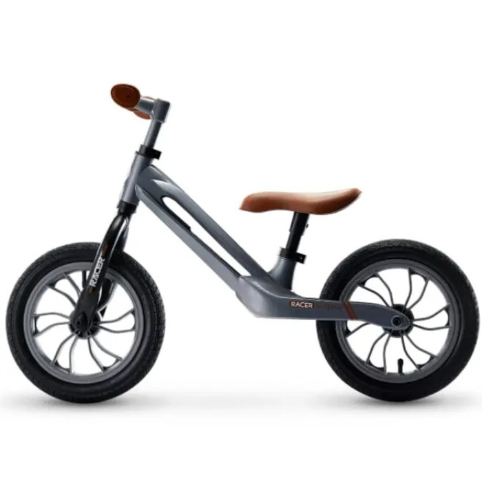 Біговел дитячий Qplay Racer із надувними колесами, чорно-коричневий (B-300BlackBrown)