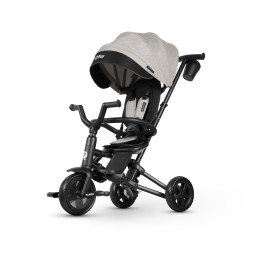 Дитячий триколісний складаний велосипед Qplay Nova Niello Black, сірий (S700-6NovaNielloGrey)