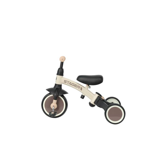 Велосипед з ручкою - біговел Stager 3 в1 Beige-Brown, Qplay, T80STAGERBeigeBrown