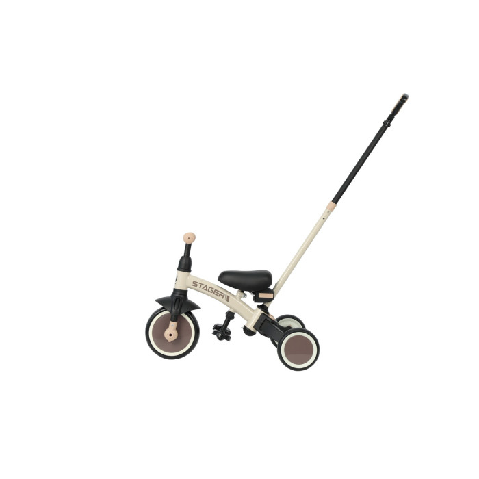 Велосипед з ручкою - біговел Stager 3 в1 Beige-Brown, Qplay, T80STAGERBeigeBrown