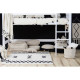 Ковер хлопковый Atlas Natural Black 120 x 160 см, Lorena Canals, C-ATLAS-NBK