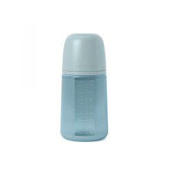 Силіконова пляшечка Suavinex Colour Essence, 240 мл, блакитна (308071)