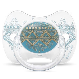 Пустушка силіконова Suavinex Couture, 18+ міс., блакитний, арт. 304231