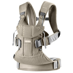 BabyBjorn - Рюкзак-кенгуру Baby Carrier One Air 3D, Grey Beige (сіро-бежевий), арт. 7317680980021