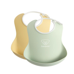 Babybjorn - М'які нагрудники Powder Yellow/Powder Green (2 шт. в наборі), арт. 7317680463425
