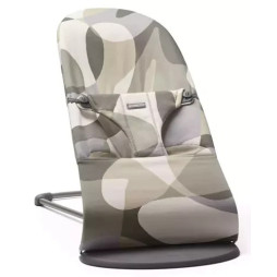 BabyBjorn - Крісло-шезлонг Bouncer Bliss Cotton, Khaki/Green Print, арт. 7317680060396