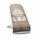 BabyBjorn - Крісло-шезлонг Bouncer Balance Soft Mesh, Grey beige/White (світло-сіра рама), арт. 7317680051448, купить в KIOSK для МАМ, Киев