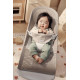 BabyBjorn - Крісло-шезлонг Bouncer Balance Soft Mesh, Grey beige/White (світло-сіра рама), арт. 7317680051448