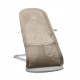 BabyBjorn - Крісло-шезлонг Bouncer Balance Soft Mesh, Grey beige/White (світло-сіра рама), арт. 7317680051448
