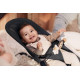 BabyBjorn - Крісло-шезлонг Bouncer Bliss Mesh, Black (чорний) + Іграшка Googly Eyes Black and White, арт. 7317686060253 