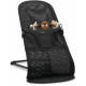 BabyBjorn - Крісло-шезлонг Bouncer Bliss Mesh, Black (чорний) + Іграшка Googly Eyes Black and White, арт. 7317686060253 