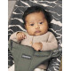 BabyBjorn - Крісло-шезлонг Bouncer Bliss Cotton, Antracyt/Landscape Print + Іграшка Googly Eyes Black and White, арт. 7317686060277 