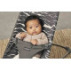 BabyBjorn - Крісло-шезлонг Bouncer Bliss Cotton, Antracyt/Landscape Print + Іграшка Googly Eyes Black and White, арт. 7317686060277 