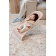 BabyBjorn - Крісло-шезлонг Bouncer Balance Soft Mesh, Pearly pink/White (світло-сіра рама), арт. 7317680051424 