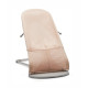 BabyBjorn - Крісло-шезлонг Bouncer Balance Soft Mesh, Pearly pink/White (світло-сіра рама), арт. 7317680051424 