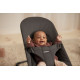 BabyBjorn - Крісло-шезлонг Bouncer Balance Soft Woven/Jersey Tri-Fabric, Dark Grey (темно-сіра рама), арт. 7317680050212 