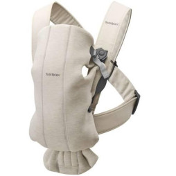 BabyBjorn - Рюкзак-кенгуру Baby Carrier Mini 3D Jersey, Light Beige (світло-бежевий), арт. 7317680210876